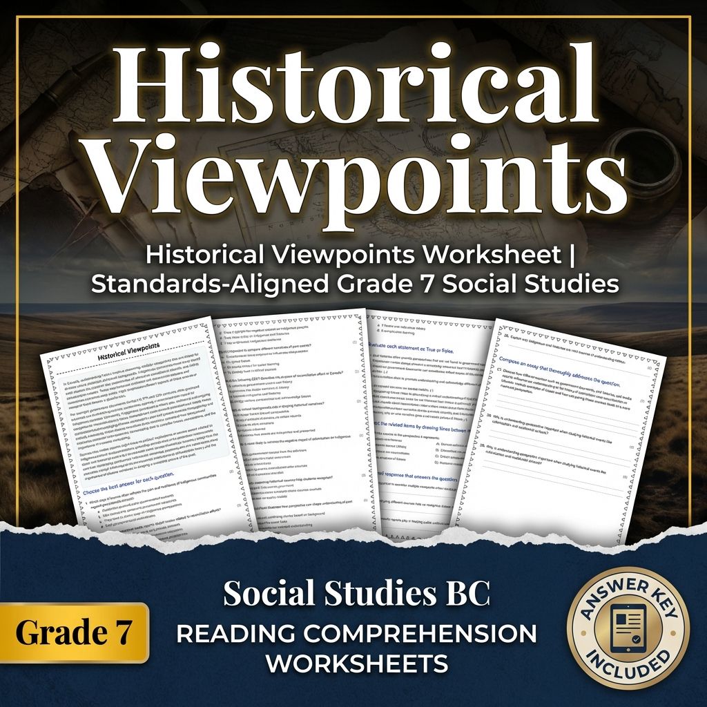 Historical Viewpoints Worksheet | Standards-Aligned Grade 7 Social Studies