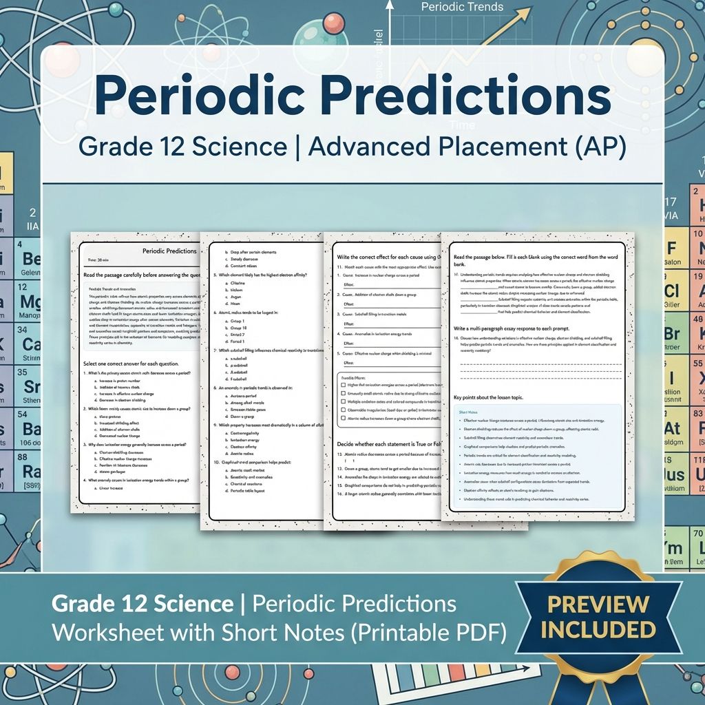 Grade 12 Science Worksheet Bundle – Physics & Biology Topics (PDF Collection) — included worksheet 56