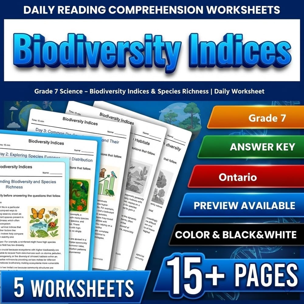 Grade 7 Science Bundle – Ontario Daily Worksheets for Comprehensive Study — included worksheet 49