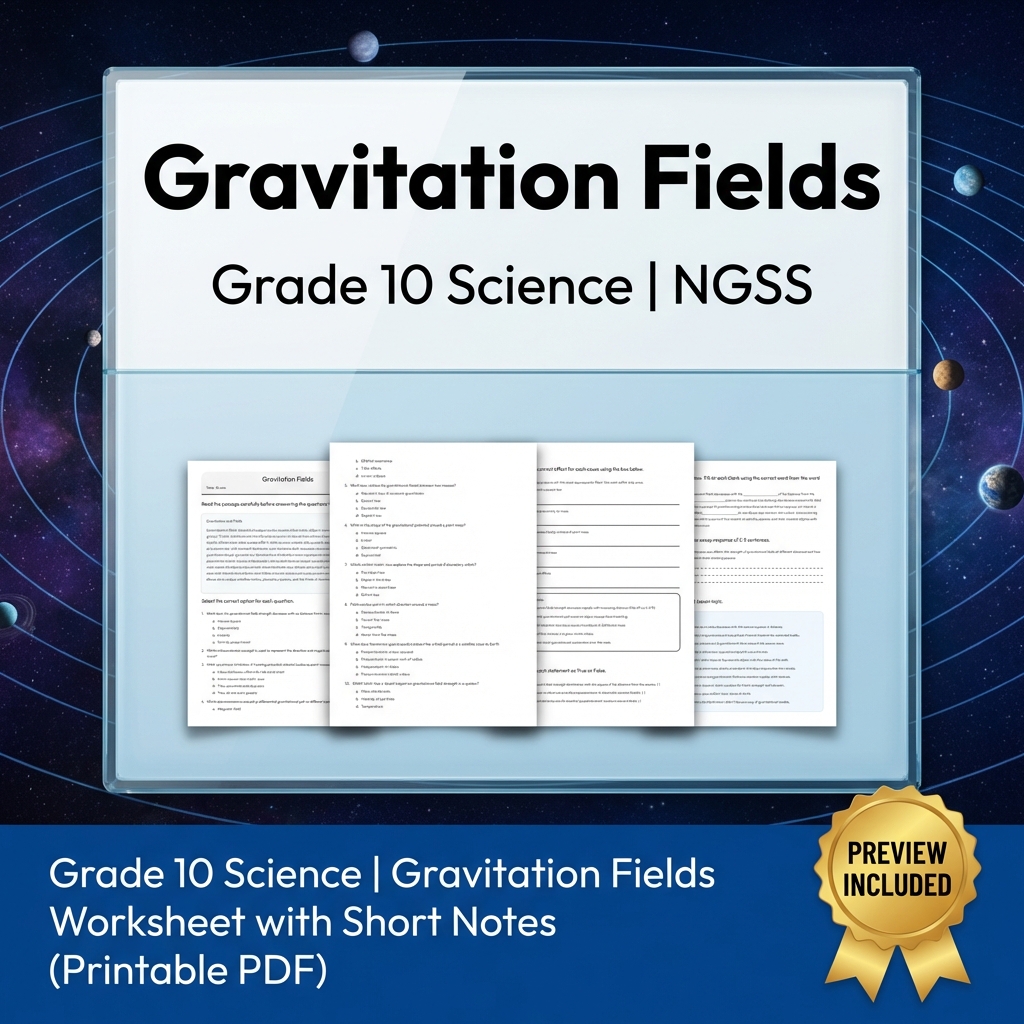 Grade 10 Science NGSS Unit | Motion & Forces Interactions Worksheet Bundle — included worksheet 6