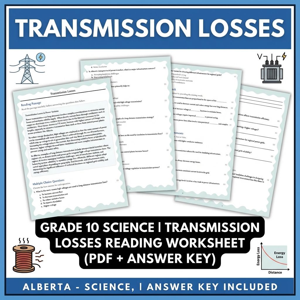Grade 10 Science Worksheets Bundle | Physics, Earth, and Environmental Topics — included worksheet 51