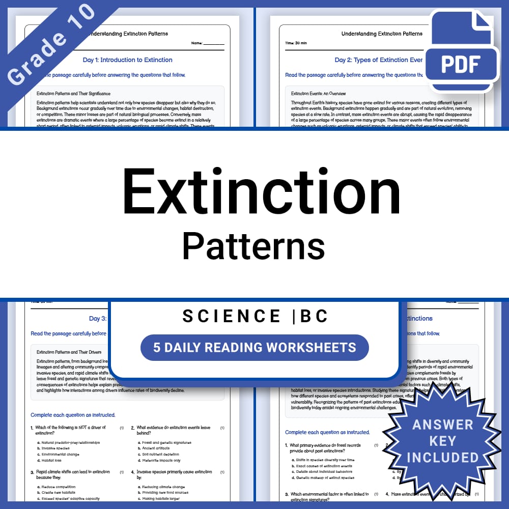 Grade 10 Science Full Year Curriculum Bundle | Physics, Genetics & Core Concepts — included worksheet 51