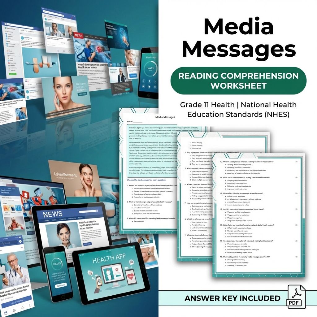 Grade 11 Health Worksheet Bundle – Interpersonal Skills & Advocacy NHES Aligned — included worksheet 34