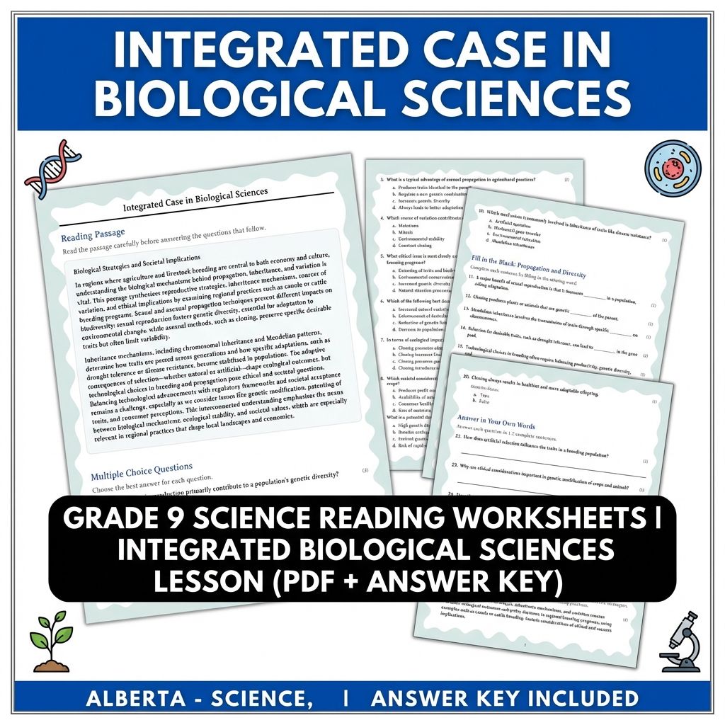 Grade 9 Science | Physics, Biology & Chemistry Mastery (Answer Key Included) — included worksheet 53
