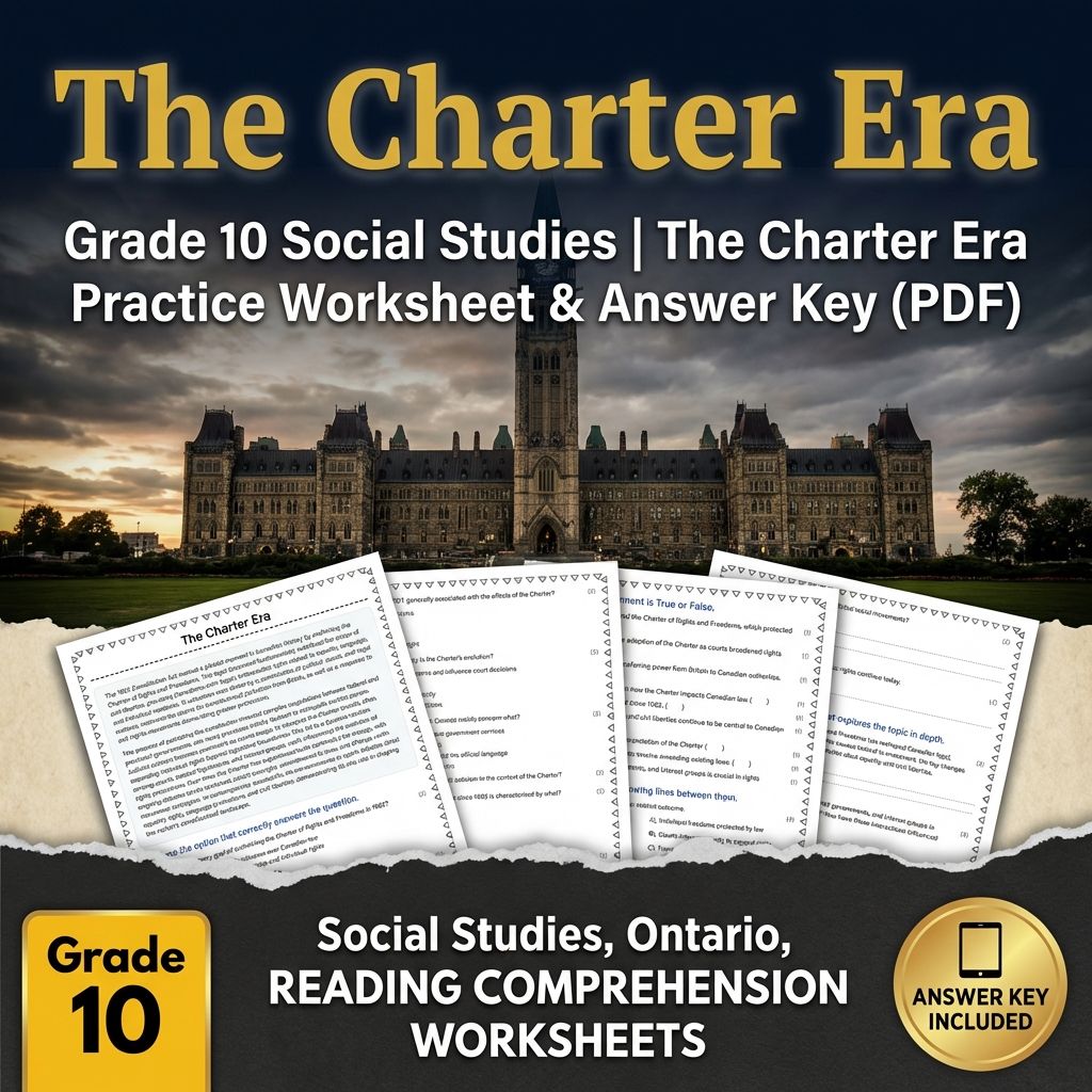 Grade 10 Social Studies | The Charter Era Practice Worksheet & Answer Key (PDF)