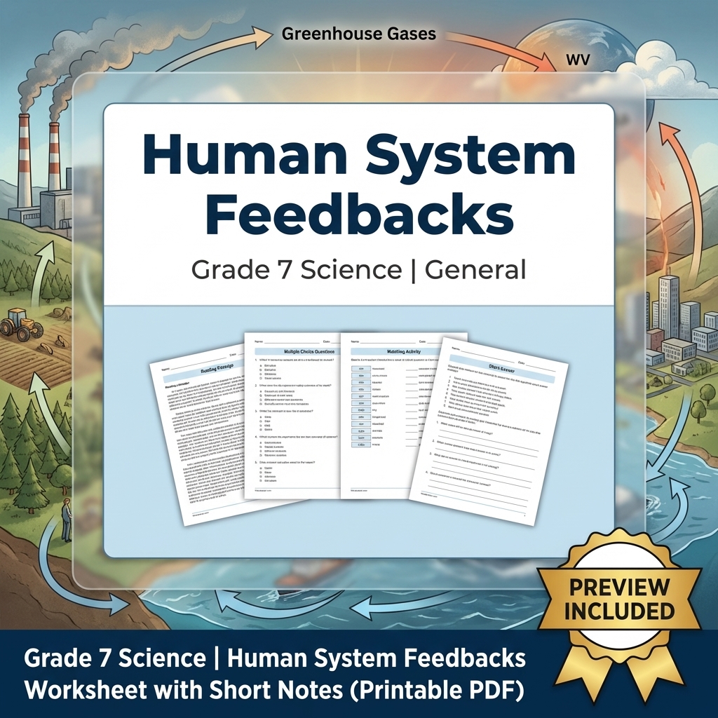 Grade 7 Science Data, Models, and Systems Full-Year Bundle | General Framework — included worksheet 32