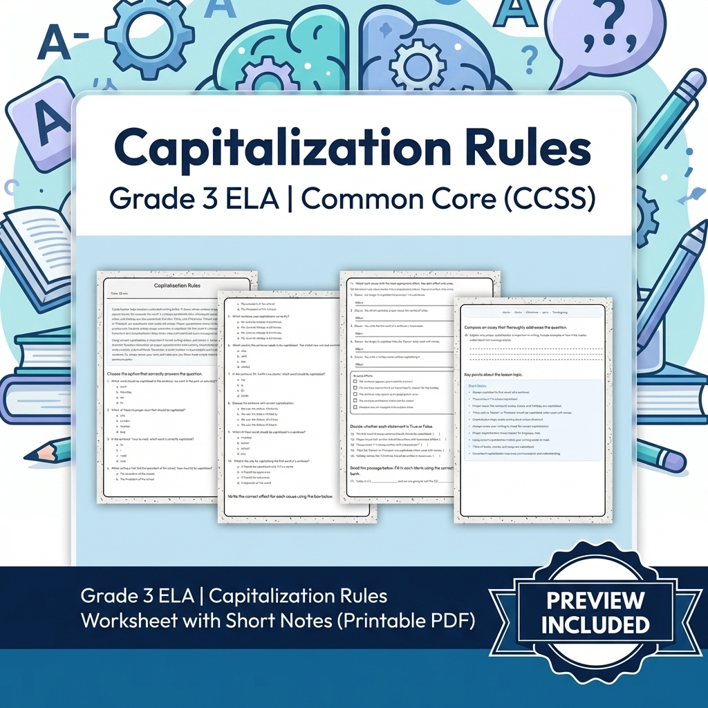 Grade 3 Text Evidence Writing ELA Full-Year Bundle for Common Core (CCSS) — included worksheet 33