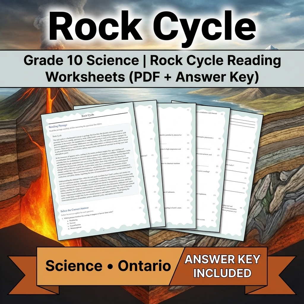 Grade 10 Science Unit Bundle – Earth Dynamics & Resources (PDF + Rubrics) — included worksheet 11