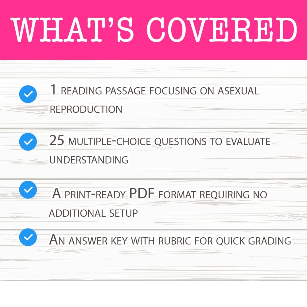 Grade 9 Science worksheet mcq paper worksheet — Grade 9 Science — Worksheet MCQ Paper for Mastering Asexual Strategies — p…