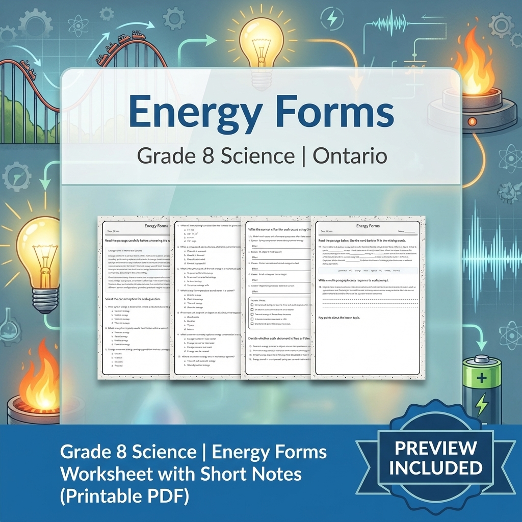 Grade 8 Science Full Year Bundle | Water Systems & Hydrostatics Curriculum — included worksheet 52