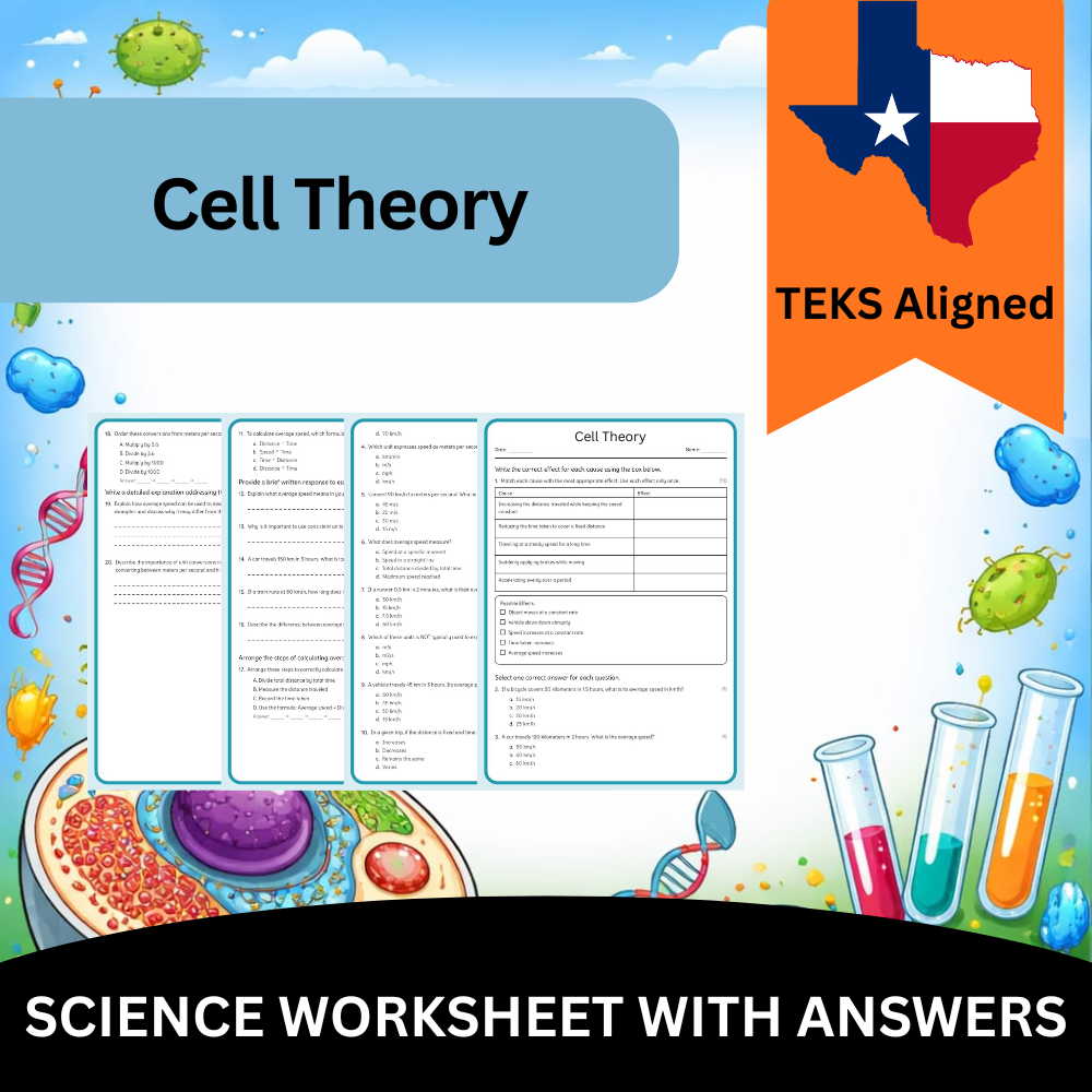 Grade 9 Science Worksheet Bundle – Comprehensive TEKS-Aligned Biology & Ecology Resources — included worksheet 55
