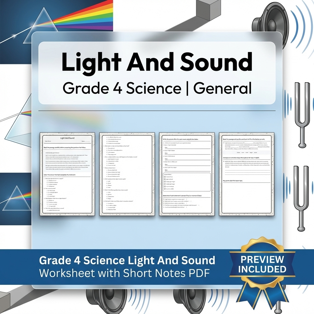 Grade 4 Science Lesson Group: Engaging Worksheets for Key Concepts — included worksheet 8