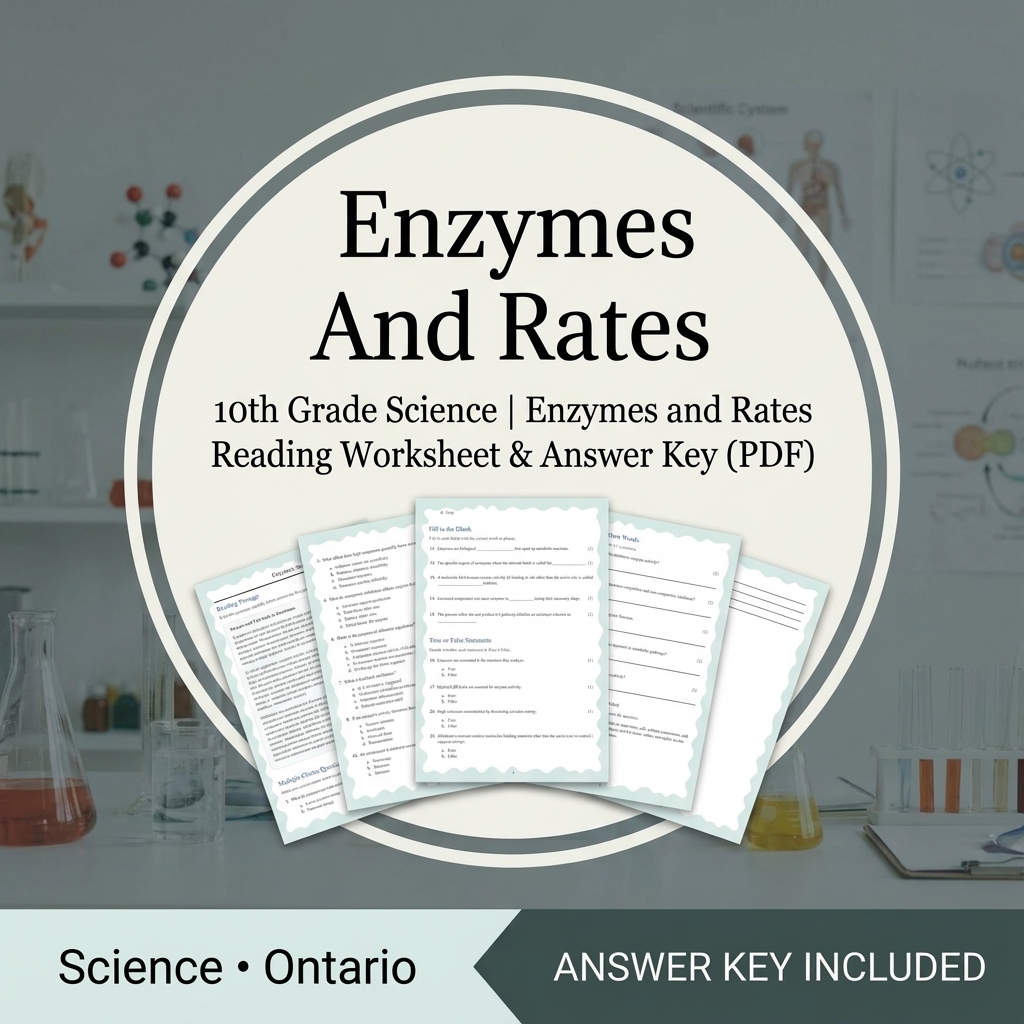 Grade 10 Science Bundle | Comprehensive Visual Data, Earth & Biology Concepts  — included worksheet 55