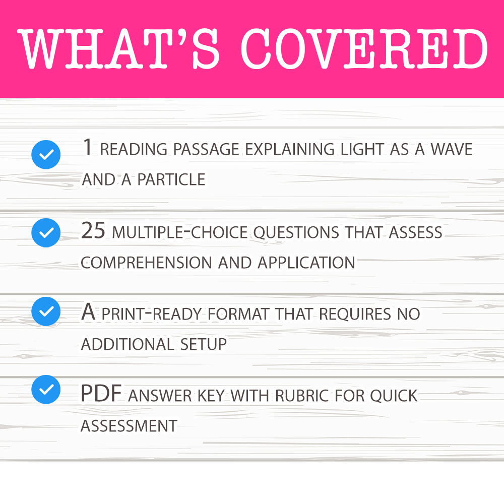 Grade 6 Science worksheet mcq paper worksheet — Grade 6 Science — Light Properties Worksheet MCQ Paper for Mastery — page 2
