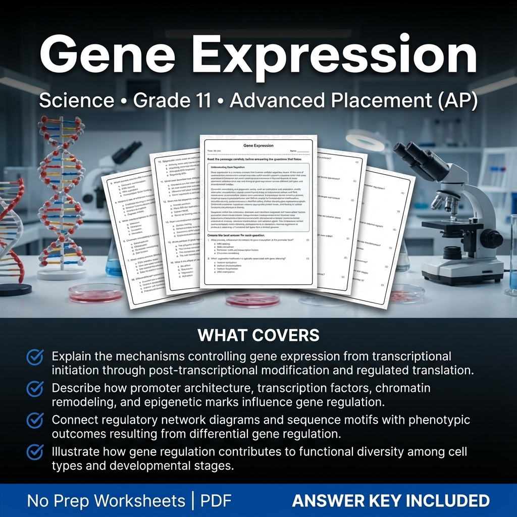 Grade 11 Science Worksheet Bundle | Earth's Systems, Chemistry & Physics — included worksheet 53
