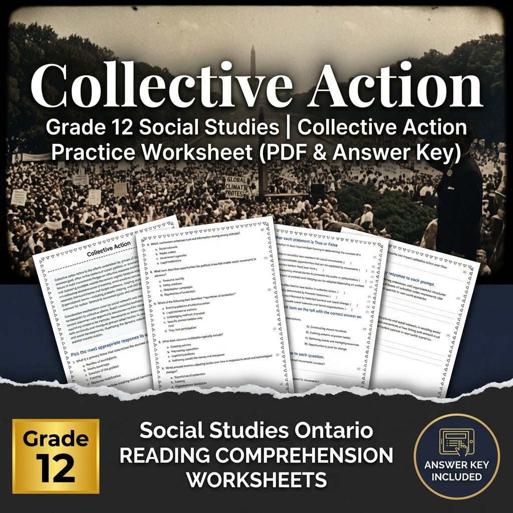 Grade 12 Social Studies | Collective Action Practice (PDF & Answer Key)