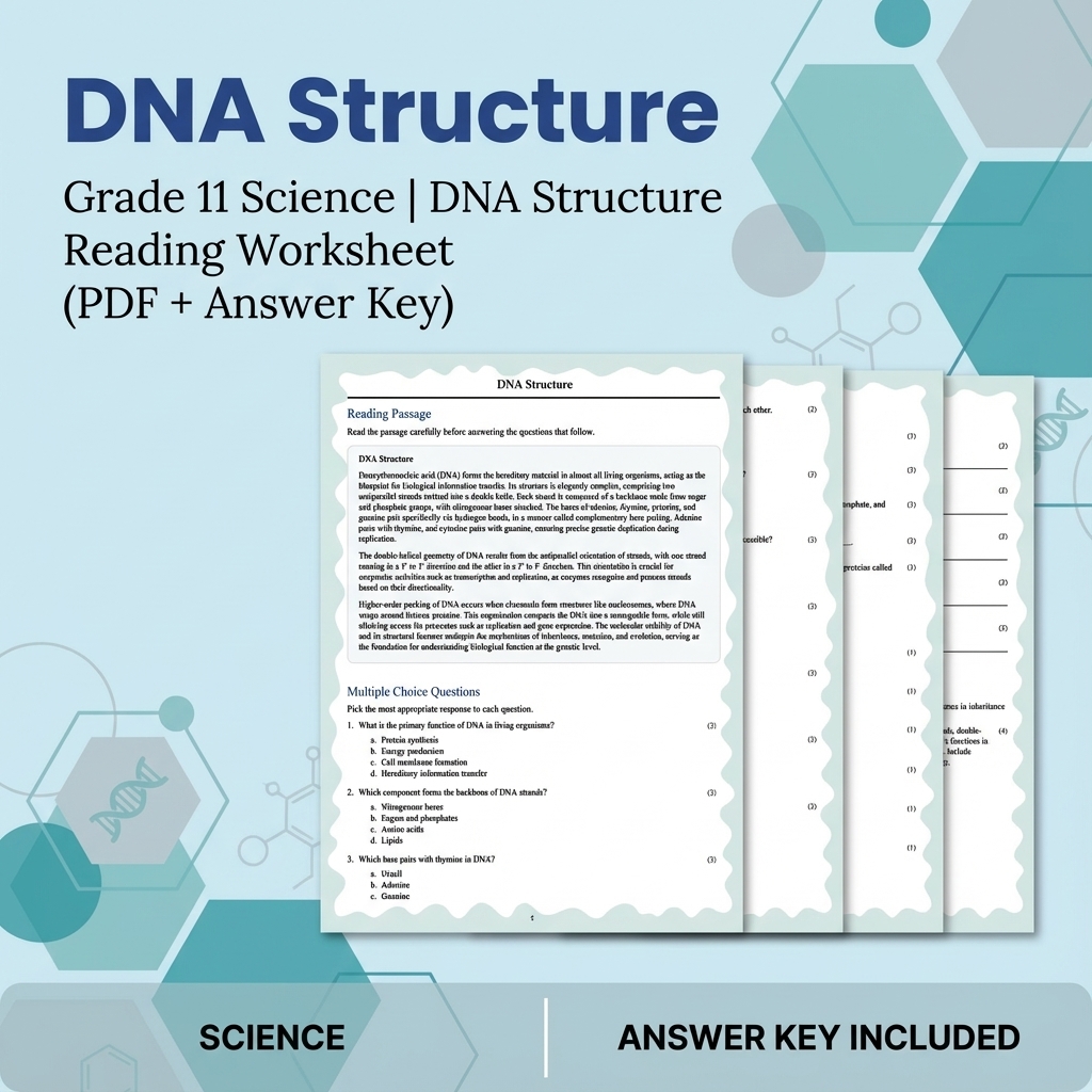Grade 11 Science UNIT Bundle | Cellular Processes & Metabolic Pathways  — included worksheet 12