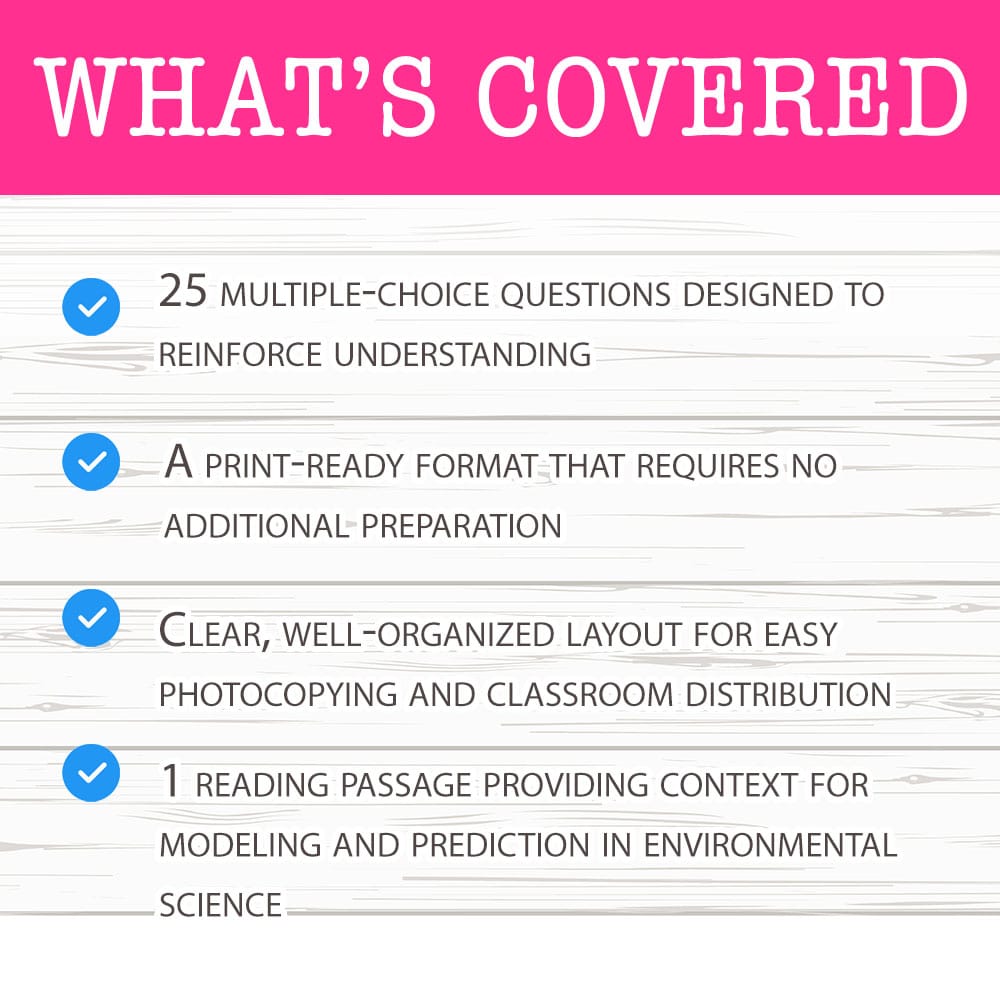 Grade 12 Science worksheet mcq paper worksheet — Grade 12 Science — Modeling and Prediction Worksheet MCQ Paper PDF + Answ…
