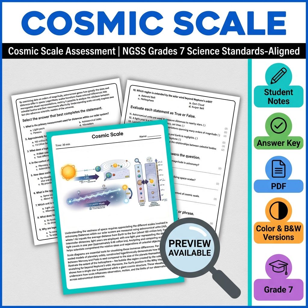Grade 7 Science Full Year Bundle | NGSS Assessment Worksheets & Resources — included worksheet 43