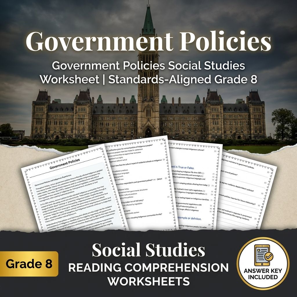 Grade 8 Social Studies | Indigenous Rights & Government Policies Bundle  — included worksheet 5