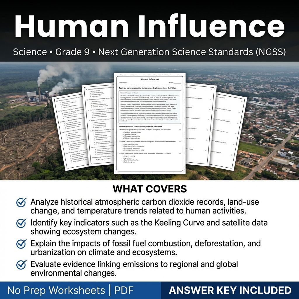 Grade 9 Science Worksheet Bundle | Physics, Biology, Earth & Energy Topics — included worksheet 51