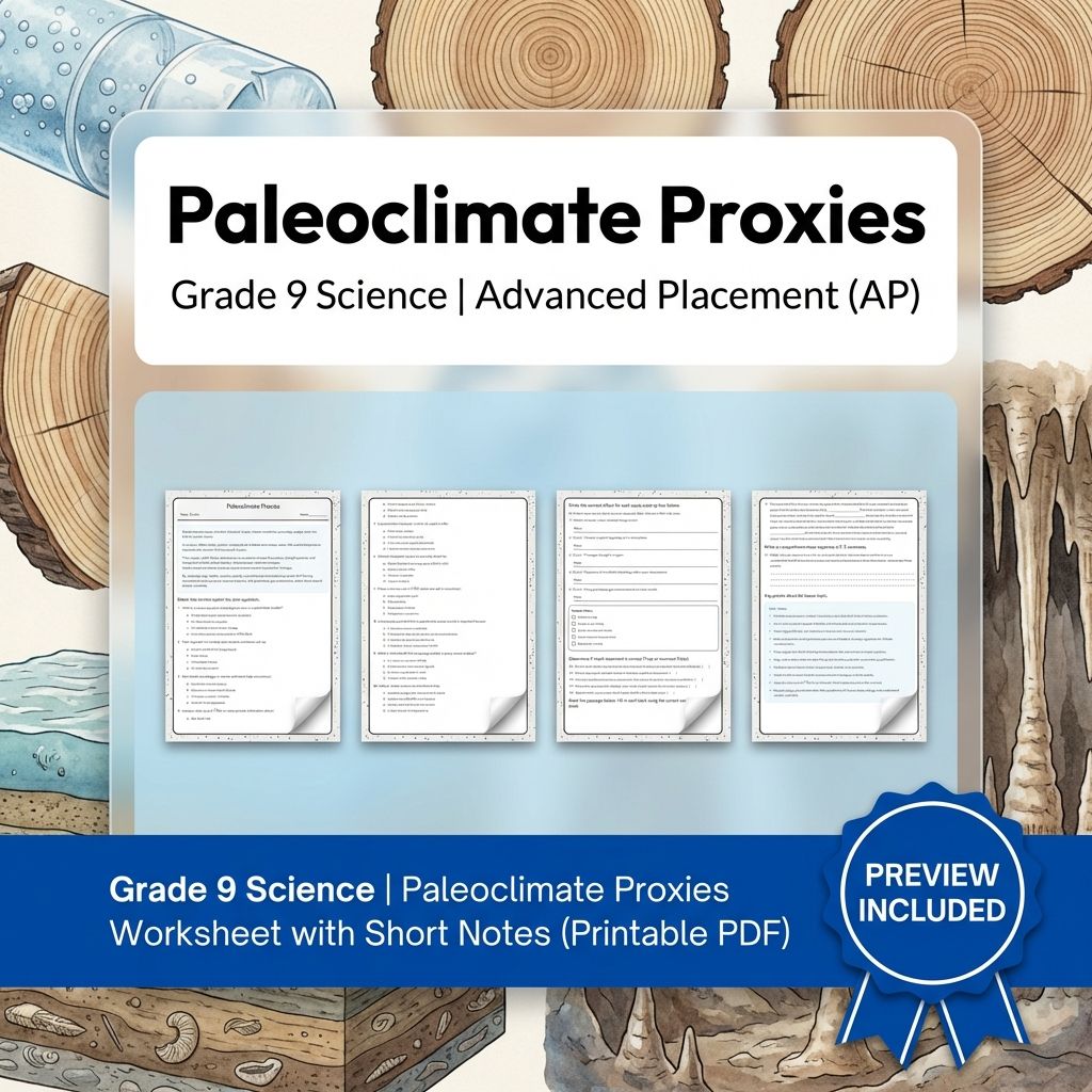 Grade 9 Science Worksheet Bundle | Comprehensive STEM Practice Pack (PDF) — included worksheet 37