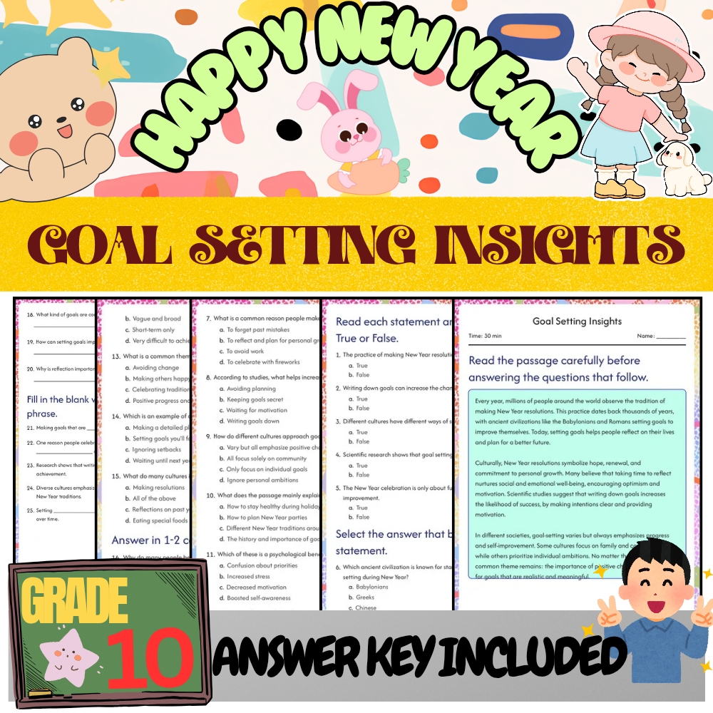 Grade 10 Seasonal bundle Calendar Systems & Celebrations(Worksheet & Answer Key) — included worksheet 5
