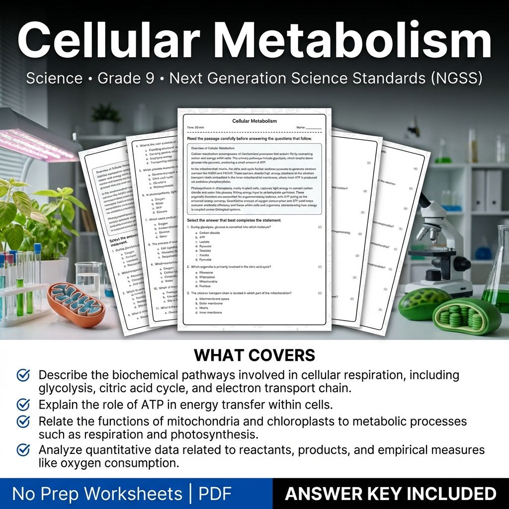 Grade 9 Science Worksheet Bundle | Physics, Biology, Earth & Energy Topics — included worksheet 52