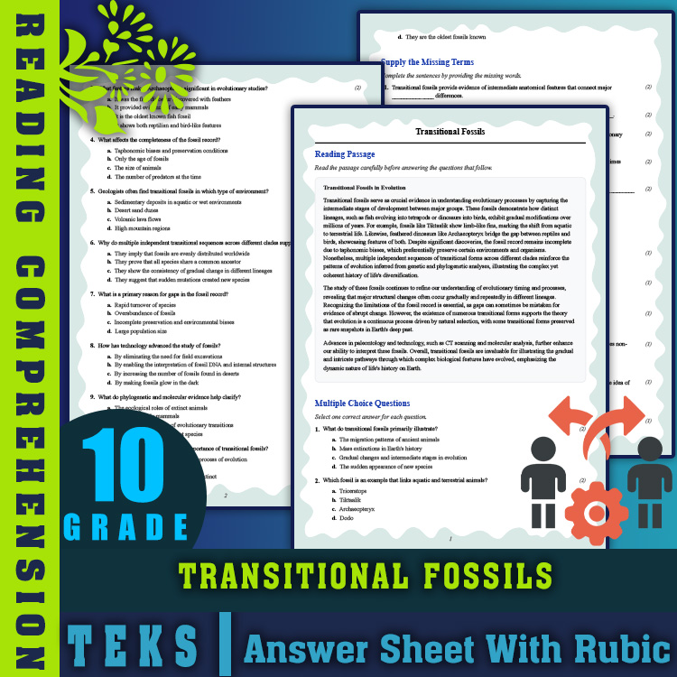 10th Grade Science | Speciation Processes Reading Worksheet (PDF + Answer Key)