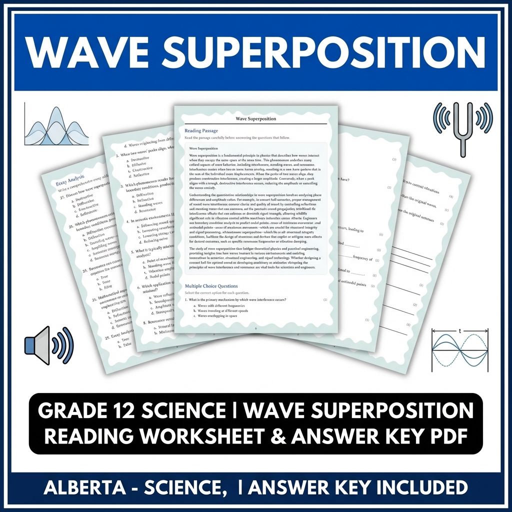 Grade 12 Science UNIT Bundle – Waves, Nuclear & Electromagnetism Worksheets — included worksheet 11