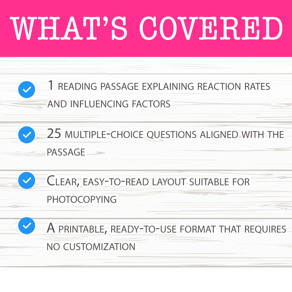 Grade 8 Science worksheet mcq paper worksheet — Grade 8 Science — Worksheet MCQ Paper for Mastering Factors Affecting Reac…