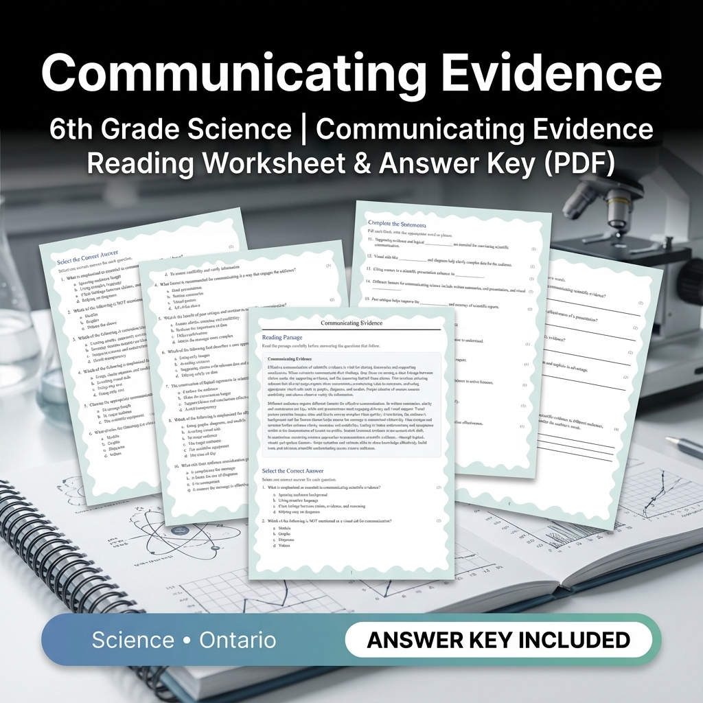 Grade 6 Science – Ecology, Circuits, Astronomy & More (PDF + Answer Key ) — included worksheet 51