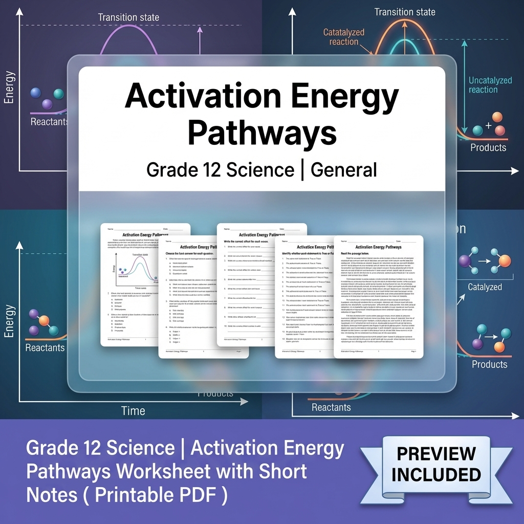 Grade 12 Evidence-Based Scientific Modeling Science Full-Year Bundle: General — included worksheet 37