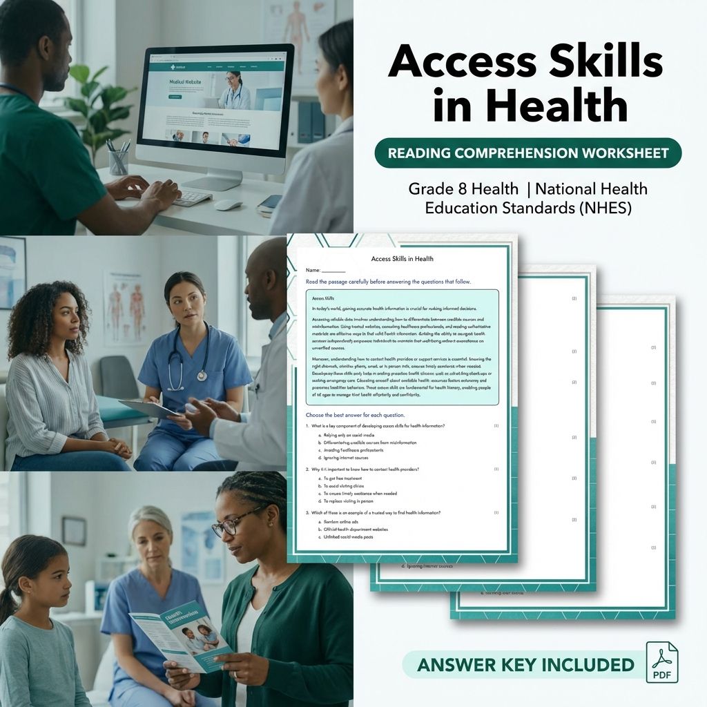 Grade 8 Health Worksheet Bundle – Body Systems, Wellness & Communication Strategies — included worksheet 28