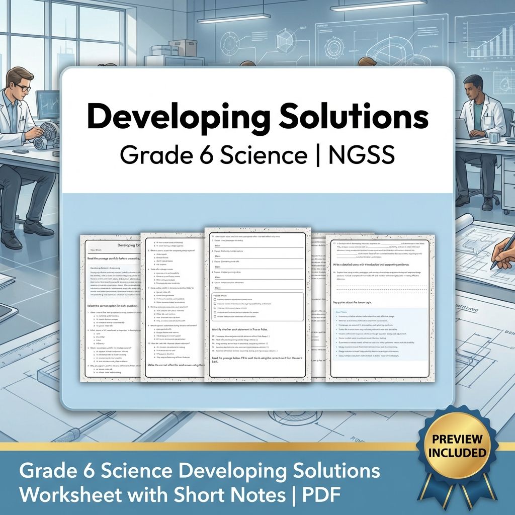 Grade 6 Science NGSS Engineering Design | STEM Worksheets & Activities Bundle — included worksheet 2