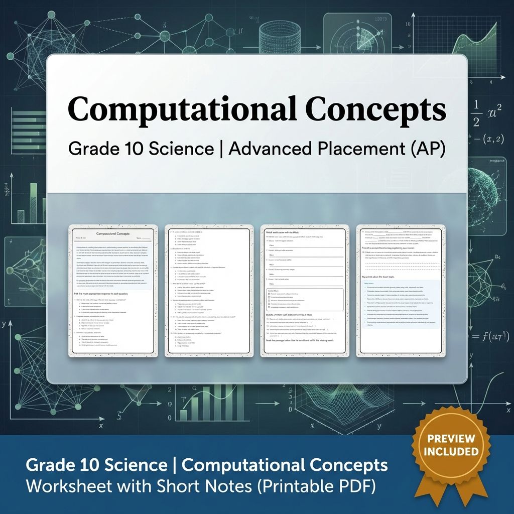 Grade 10 Science Unit | Data Analysis, Modelling  Worksheet Pack — included worksheet 12