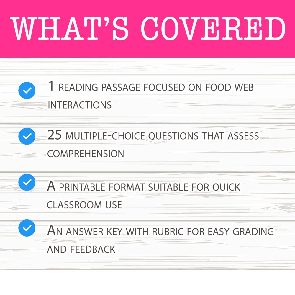 Grade 8 Science worksheet mcq paper worksheet — Grade 8 Science — Food Web Complexity Worksheet MCQ Paper — page 2