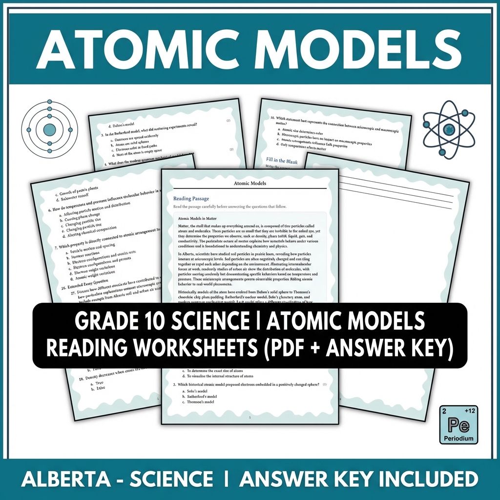 Grade 10 Science Worksheets Bundle | Physics, Earth, and Environmental Topics — included worksheet 54