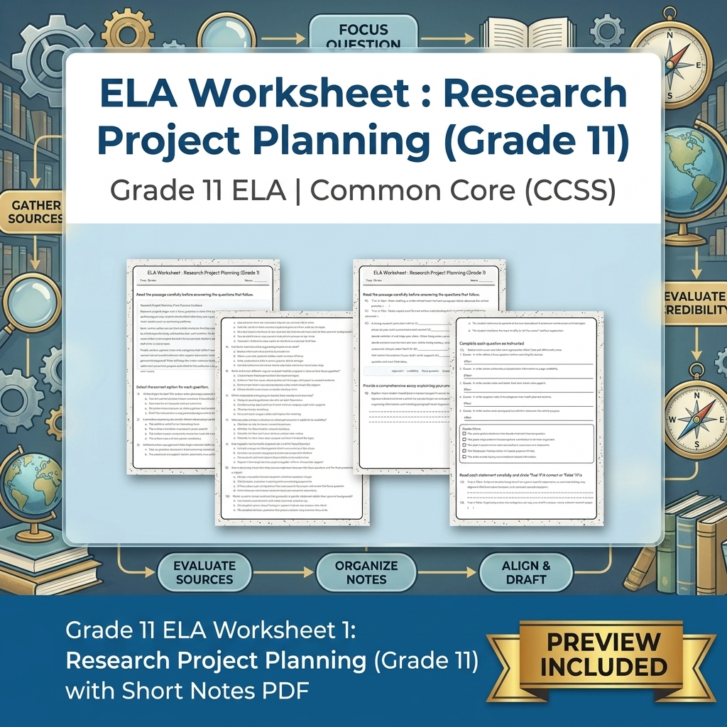 Grade 11 ELA Text Analysis and Writing Full-Year Bundle: Common Core (CCSS) — included worksheet 38