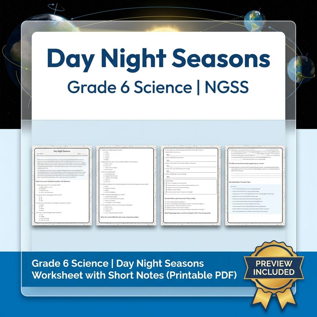 Grade 6 Science | Earth's Place in the Universe Unit Bundle (NGSS Worksheets) — included worksheet 4