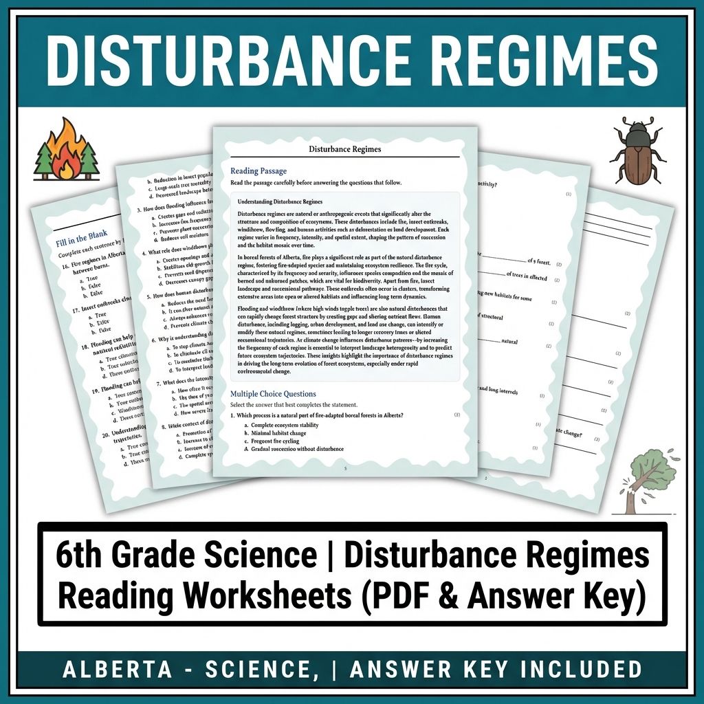 Grade 6 Science Unit Bundle | Ecosystems and Biodiversity (Answer Keys Included) — included worksheet 12