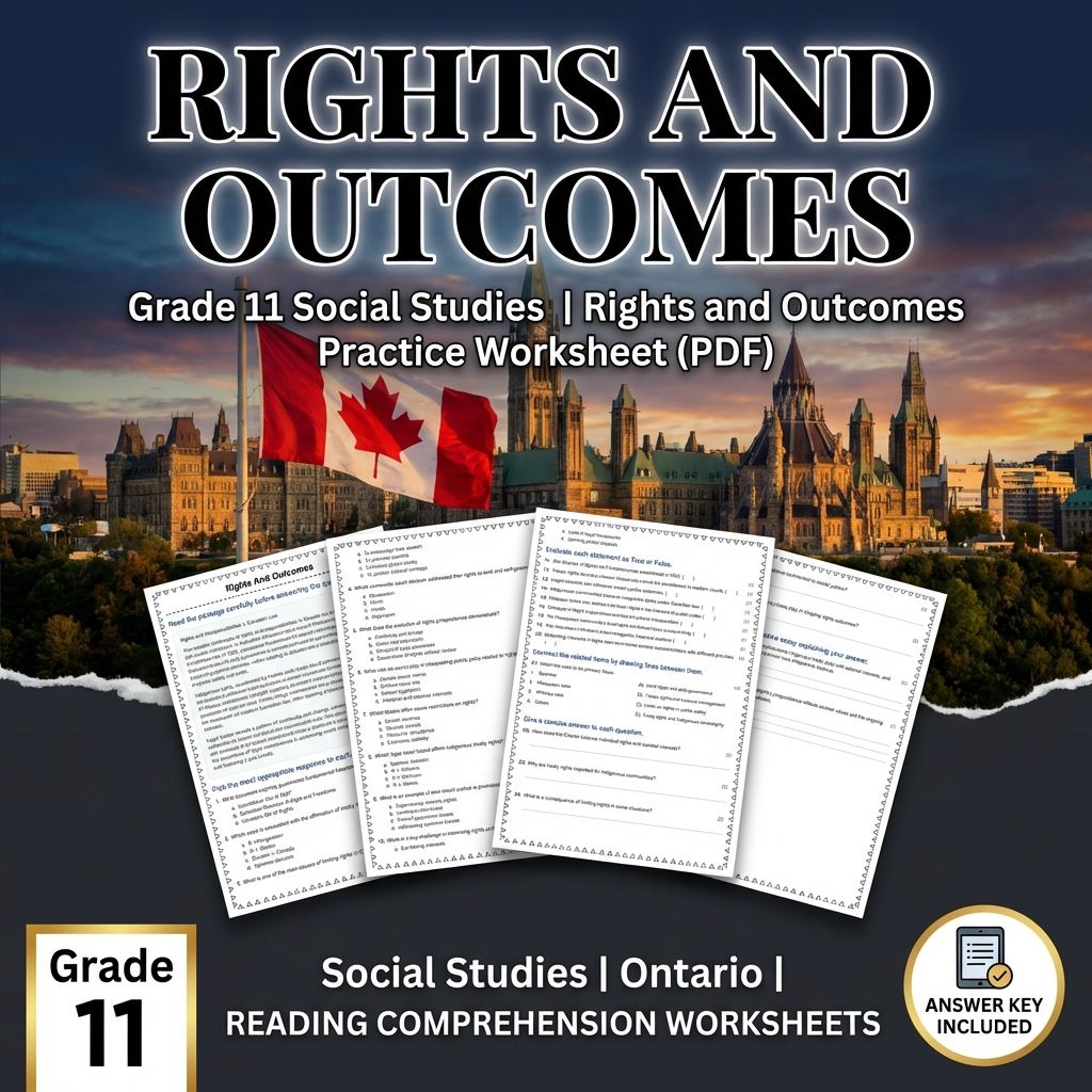 Grade 11 Social Studies Unit Bundle | Constitutional & Legal Foundations — included worksheet 8