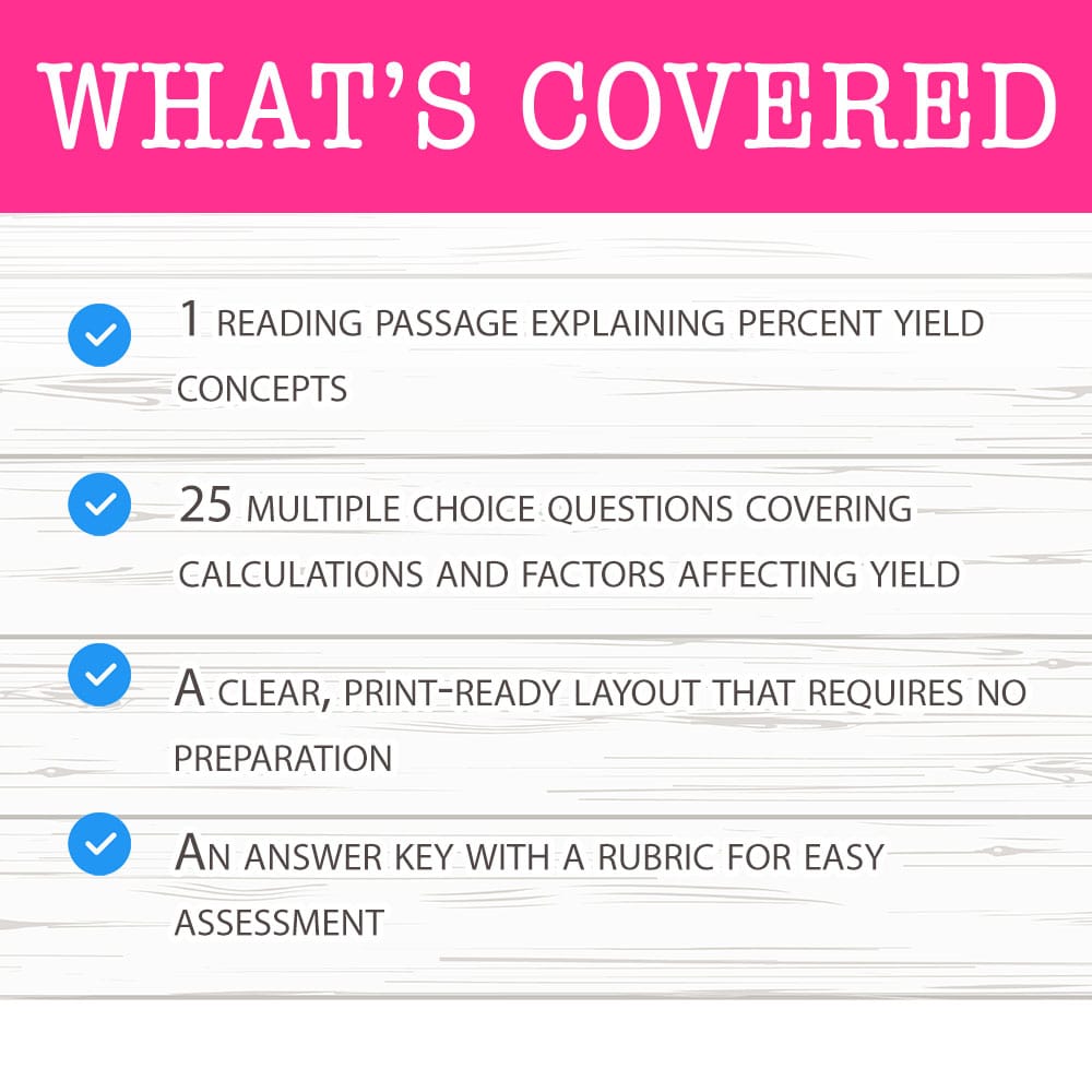 Grade 11 Science worksheet mcq paper worksheet — Grade 11 Science — Worksheet MCQ Paper for Mastering Percent Yield — page 2