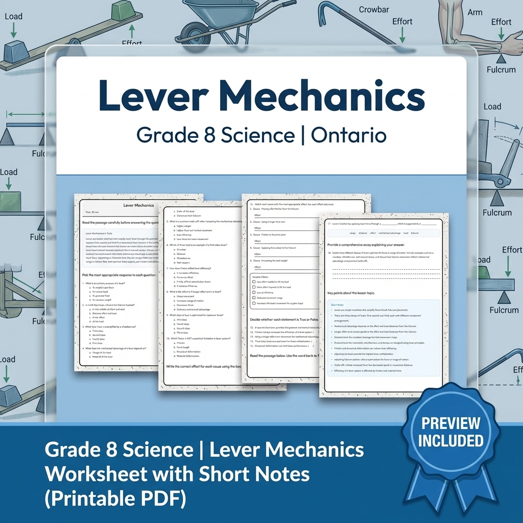 Grade 8 Science Full Year Bundle | Water Systems & Hydrostatics Curriculum — included worksheet 57
