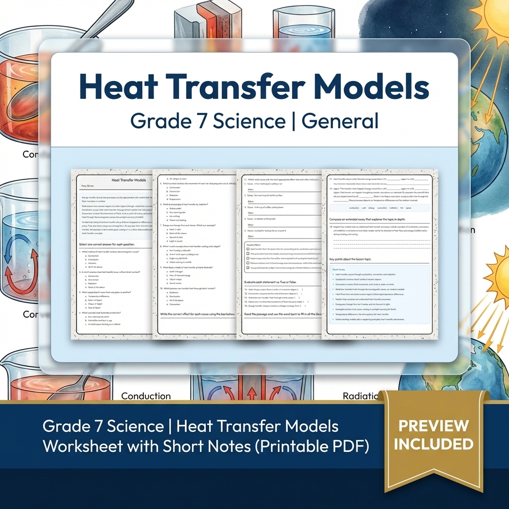 Grade 7 Science Data, Models, and Systems Full-Year Bundle | General Framework — included worksheet 33