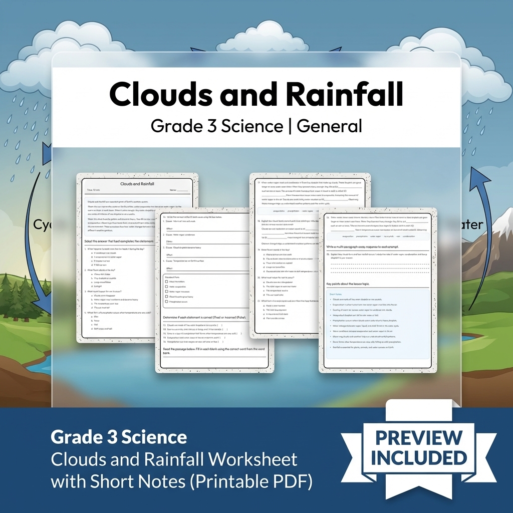 Grade 3 Science Full Year Bundle | Comprehensive Curriculum Resources — included worksheet 37