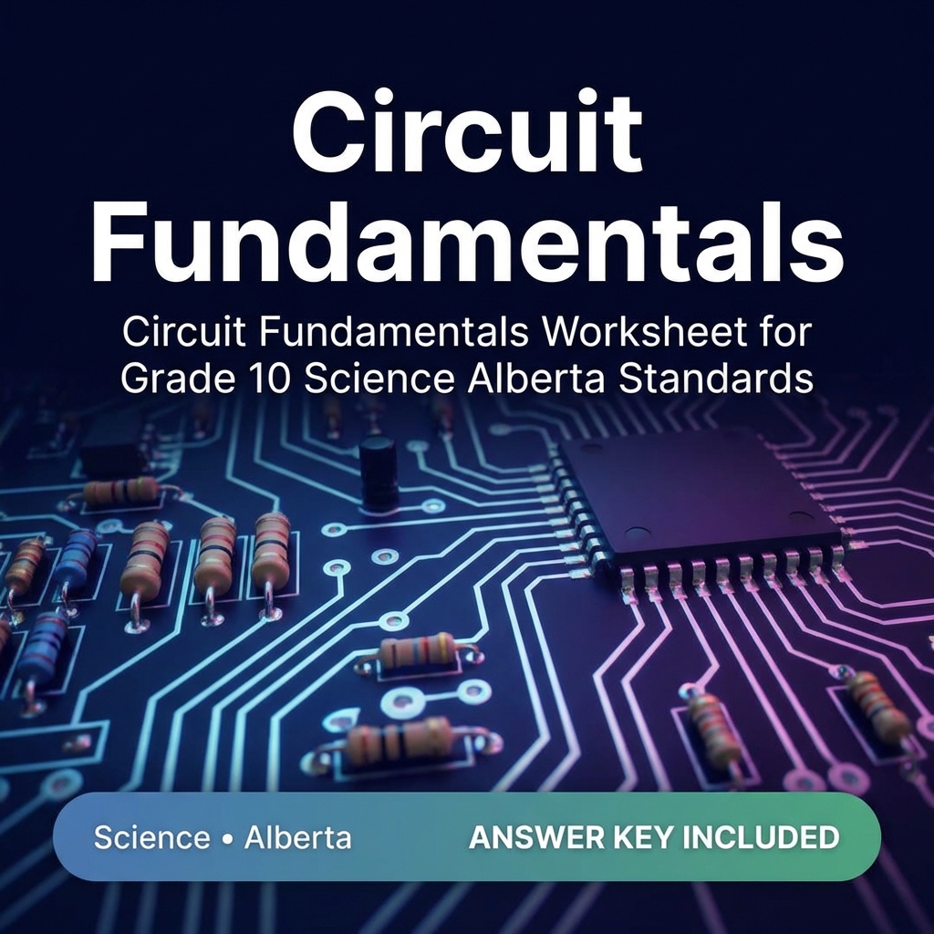 Circuit Fundamentals Worksheet for Grade 10 Science Alberta Standards
