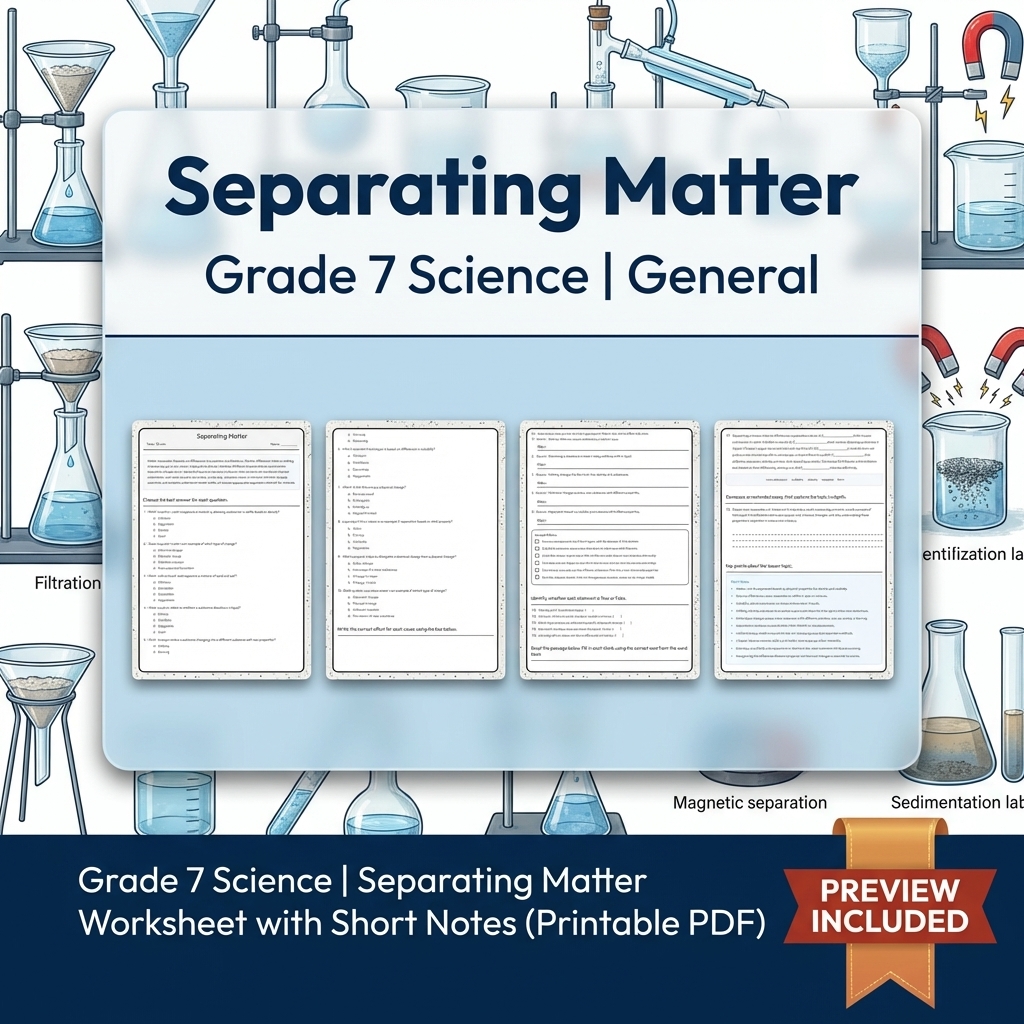 Grade 7 Science Data, Models, and Systems Full-Year Bundle | General Framework — included worksheet 34