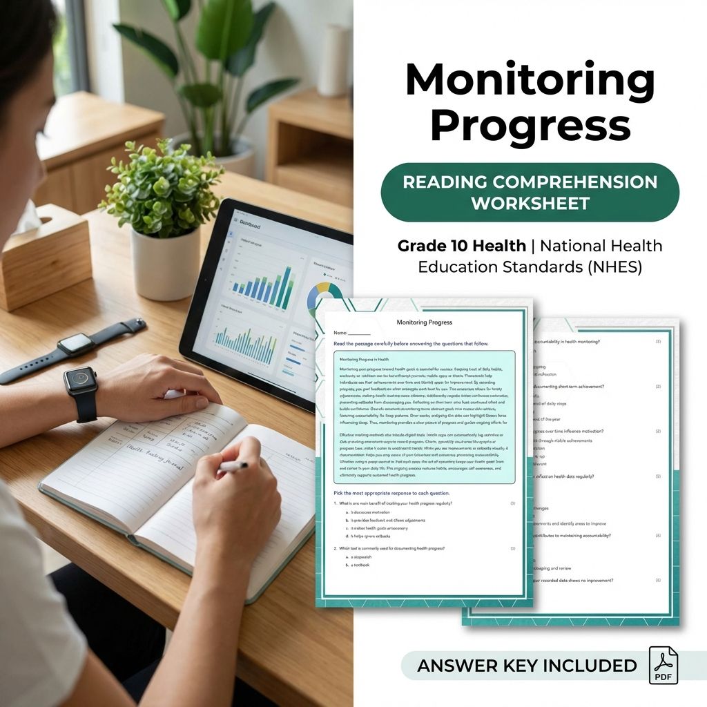 Grade 10 Health Goal-Setting Skills UNIT Bundle | NHES Standards Worksheet Pack — included worksheet 4