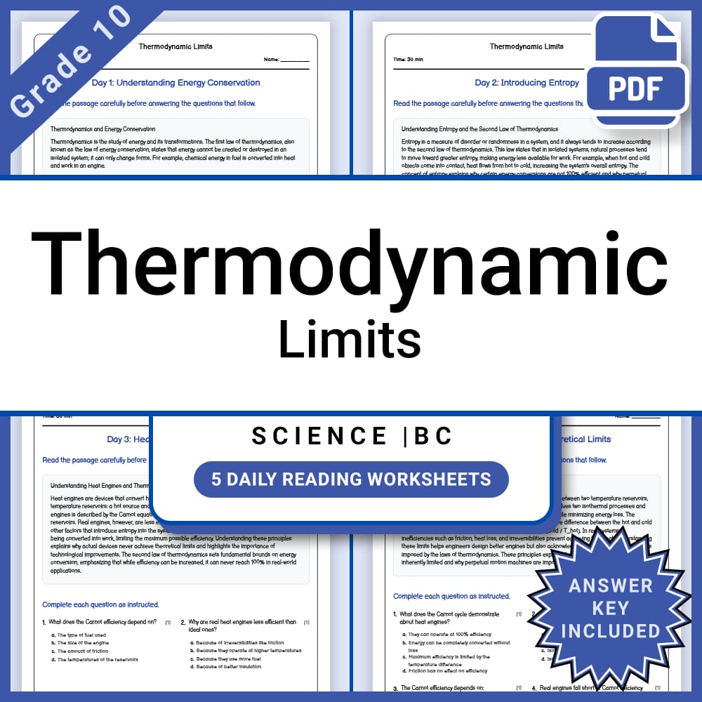 Grade 10 Science Full Year Curriculum Bundle | Physics, Genetics & Core Concepts — included worksheet 54